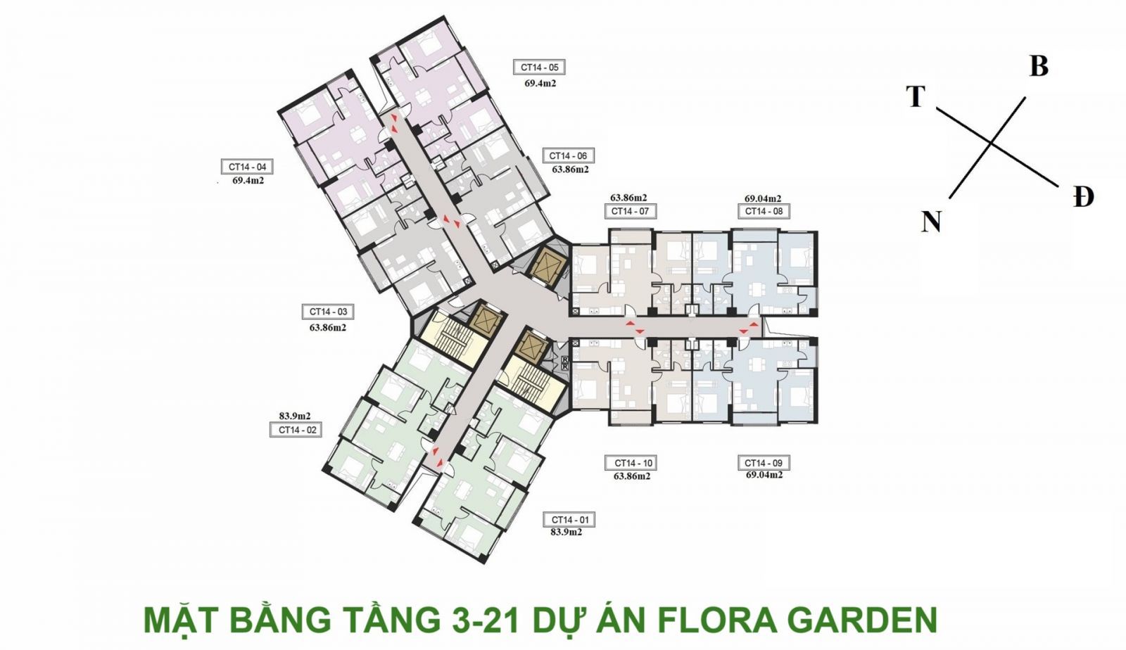 Thiết Kế Tầng 3 - 21 Viha Flora